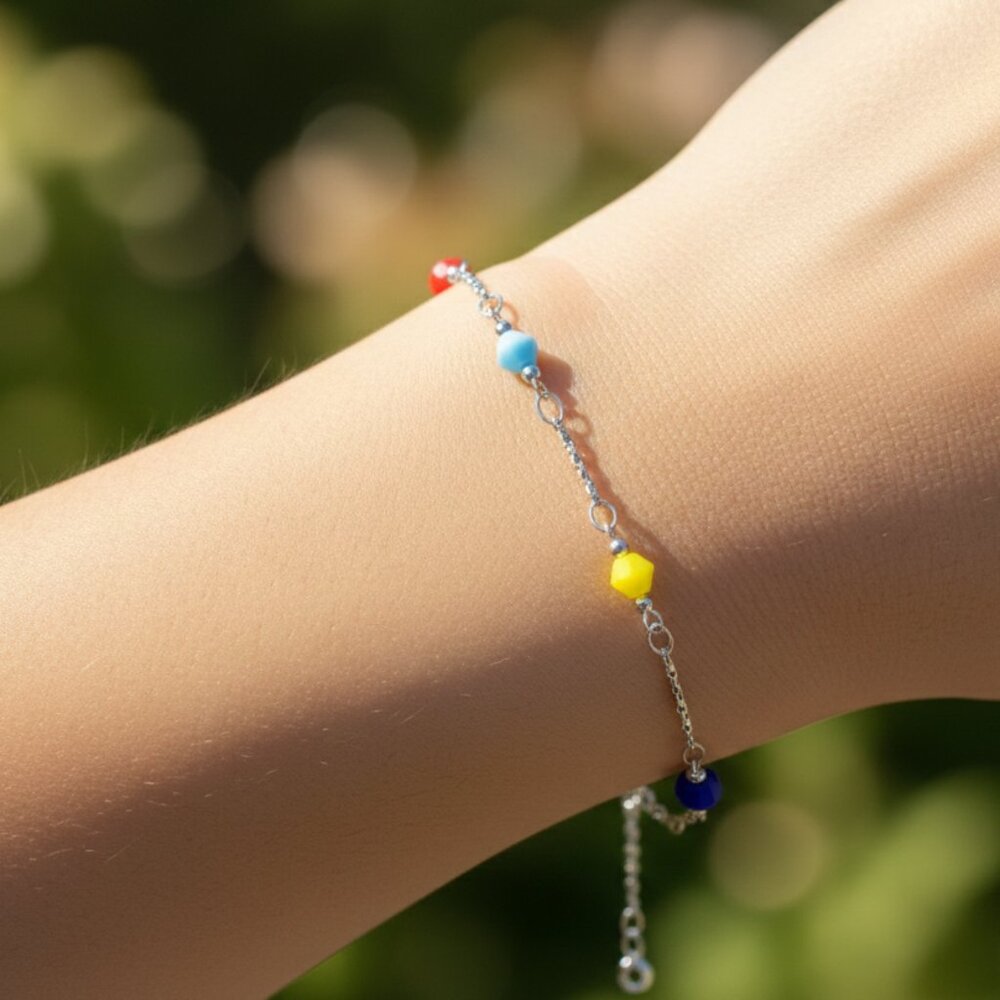 "Trendy Handmade Bracelet – A Stylish Gift for Women & Girls, MAR091620 - Picture 1 of 3